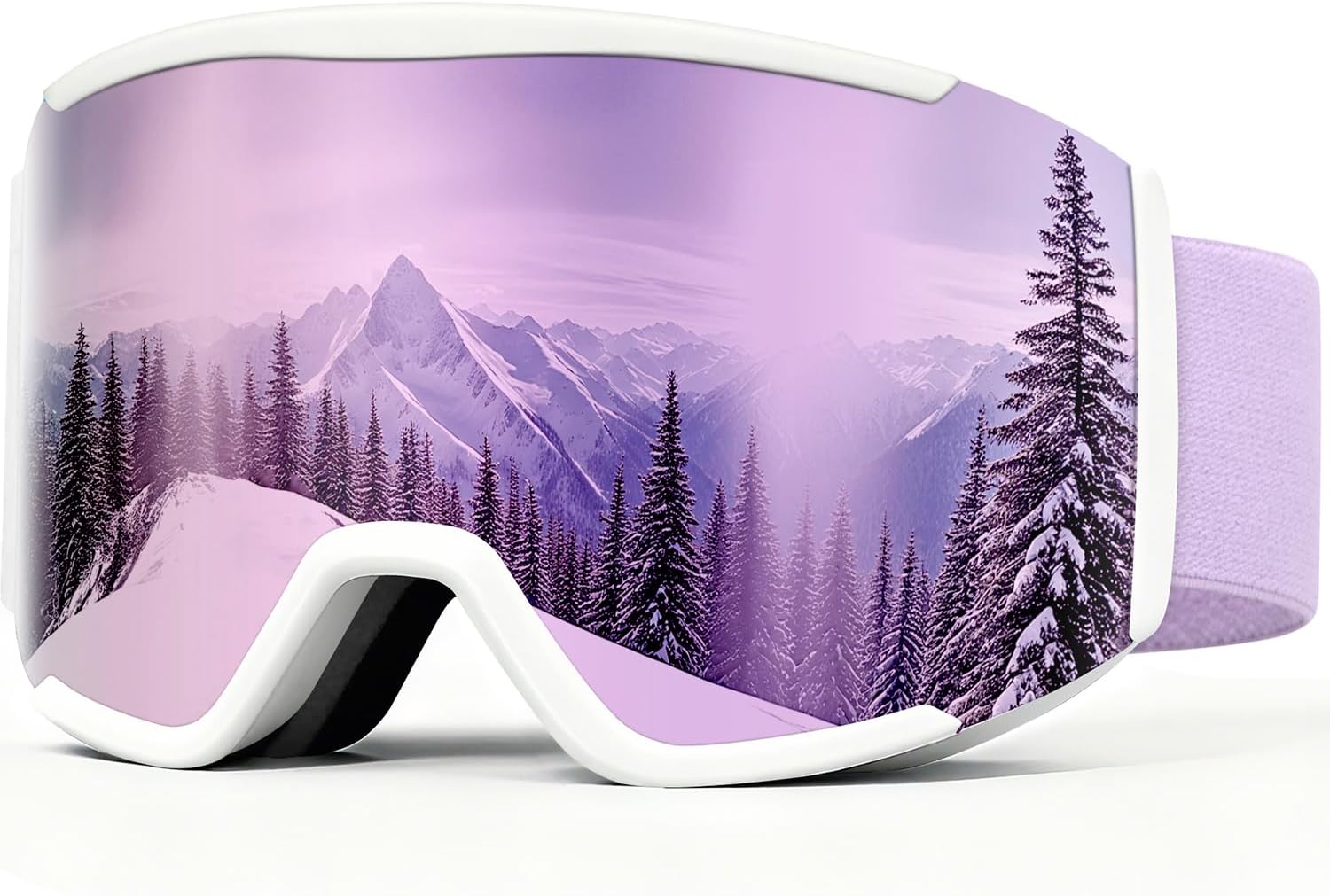 VEWOE Ski Goggles for Men Women,Anti Fog UV Protection Snowboard Goggles for Adult & Youth,OTG Snow Skiing Goggles