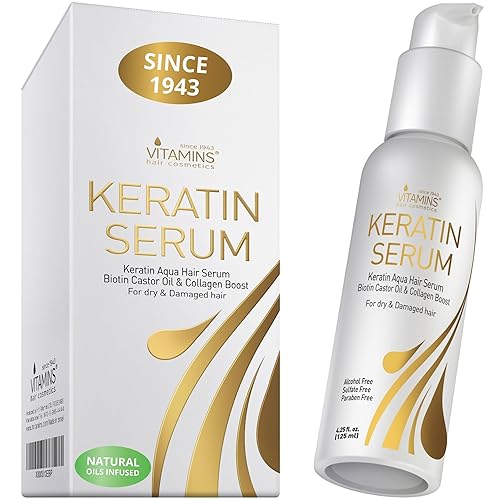 Sérum para el cabello con queratina y proteína complejo premium de aceites de hierbas de lujo nutre y rejuvenece el cabello seco y dañado para todo