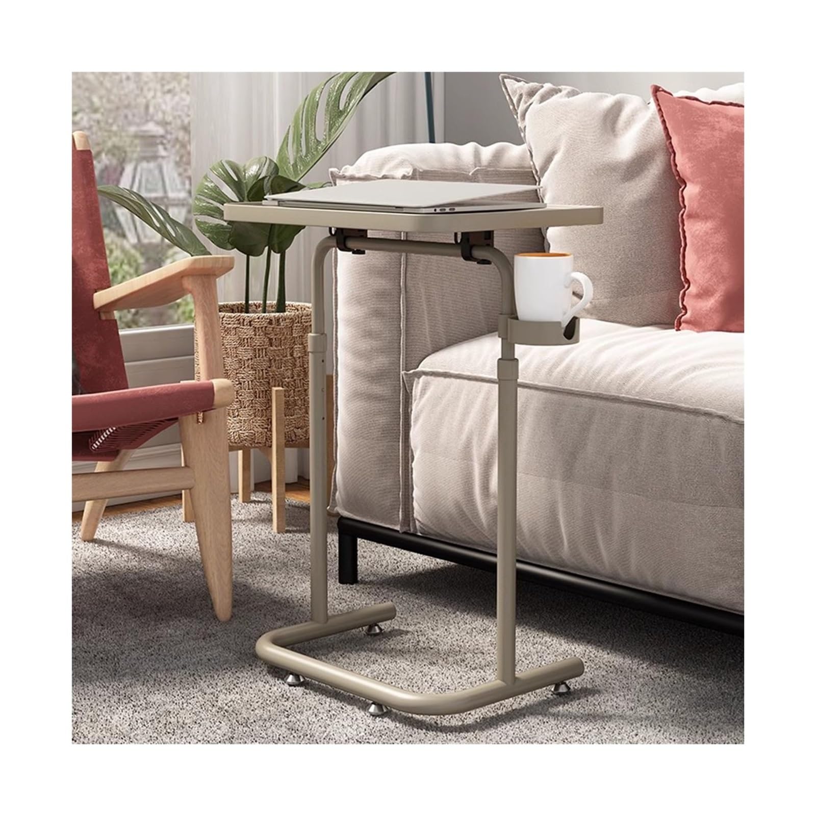 Petit bureau gain de place pour salon avec hauteur basse élévatrice amovible