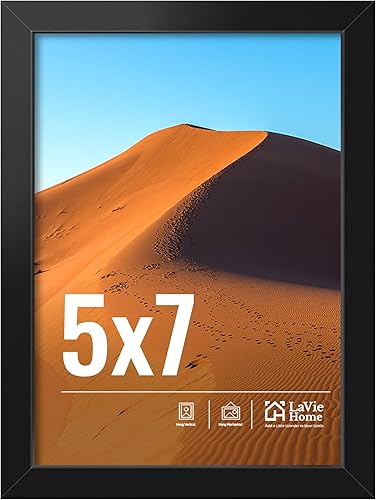 Miniatura 74 de LaVie Home Marco de fotos de 2 x 3, marco de fotos negro de 2 x 3 con plexiglás HD, marco de visualización de 2 x 3, 1 paquete, colección clásica