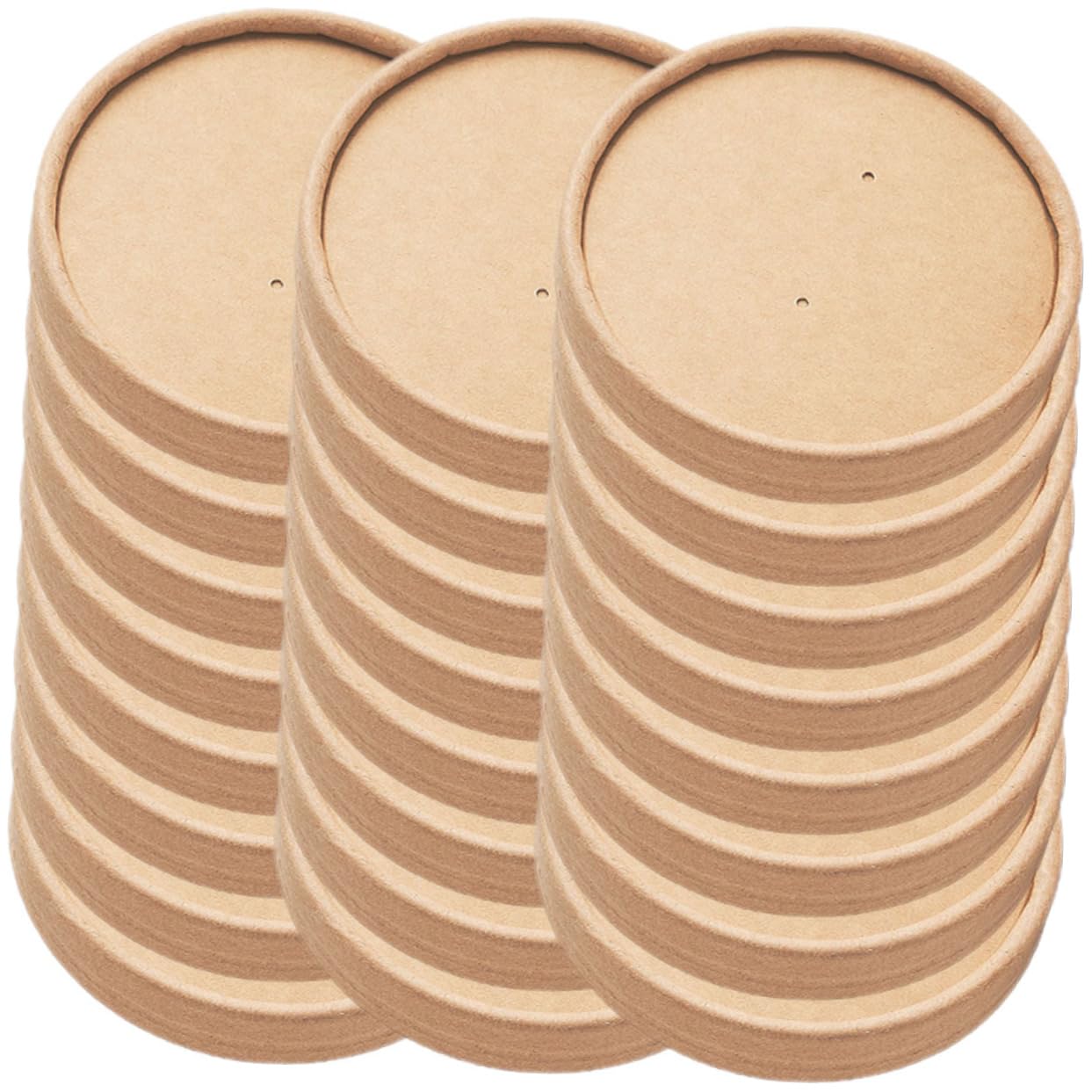 NAMOARLY 40pcs Soup Bowl Lids Cup Lids for Paper Containers Food Storage Sealer