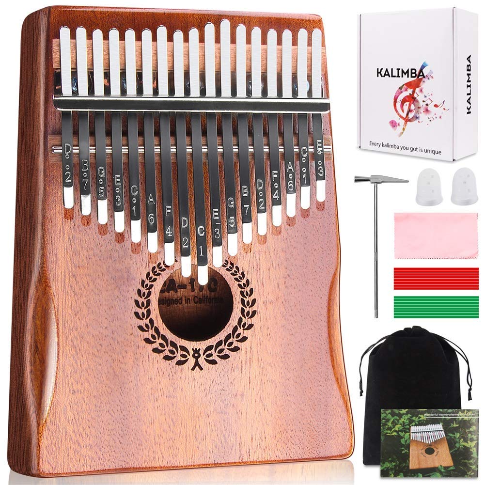 Truenix Kalimba Thumb Piano 17 Keys, Portable Mbira Finger Piano Gifts for Kids and Adults Beginners (B0BQFJXMD5) Amazon Price History, Amazon Price Tracker