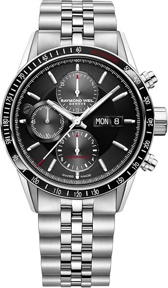 Raymond Weil Men's 7731-ST1-20621 Freelancer Analog Display Swiss Automatic Silver Watch