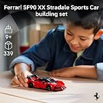 LEGO Speed Champions Ferrari SF90 XX Stradale Jouet de construction de voiture de sport pour enfants - Ensemble de construction avec minifigurine pilote Ferrari pour garçons et filles, 9+ - Idée de cadeau pour les anniversaires - 77254