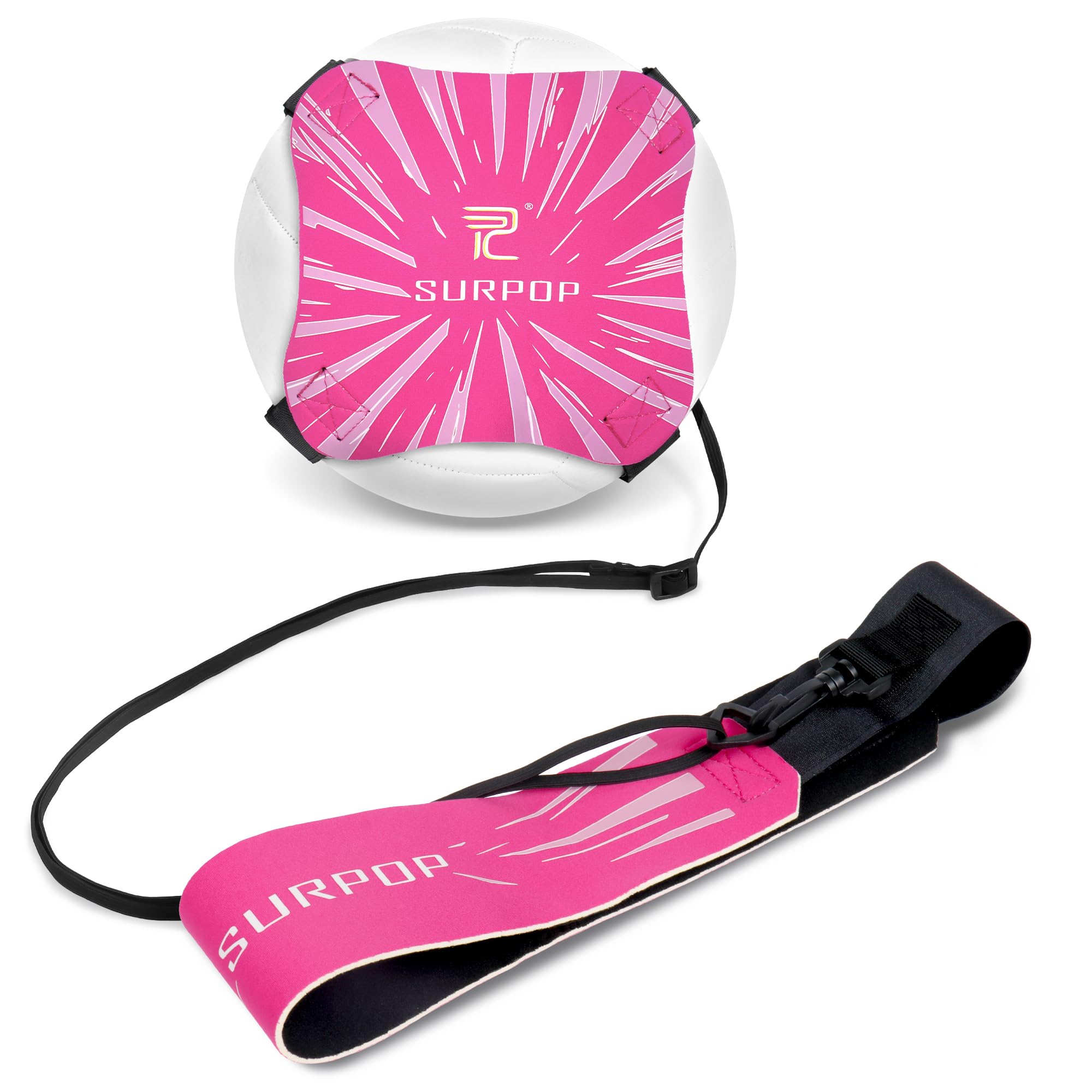 Surpop Football Kick Trainer Belt for Solo Practice, Pink