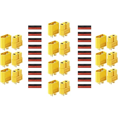 LingSY 10 Pairs XT60 Connectors Male Female Bullet Connectors Plugs for RC Lipo Battery