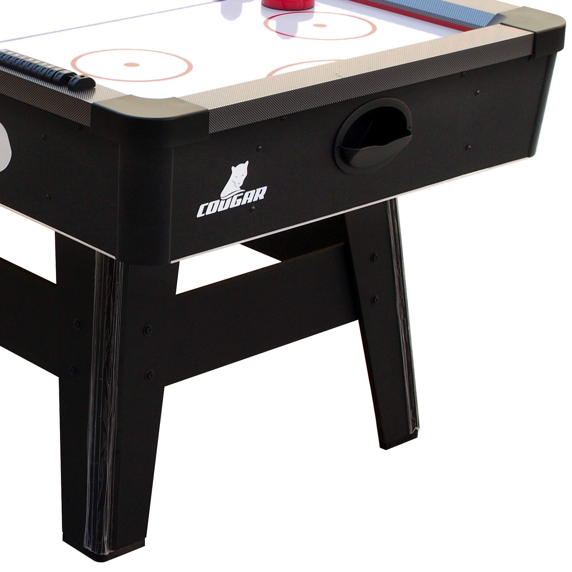 Cougar Hattrick Hero Tavolo da biliardo e air hockey 6ft in black & rosso | 2-in-1 Pool table & Airhockey incl accessori | per Adulti