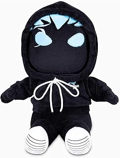 8.27in Anime Black Plush Toy, Cartoon Characters Stuffed Animal, Game Plushie Doll for Fans and Friends Beautifully Plush Doll Gifts