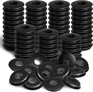 BOERAY 100 Pack Black Glad Hand Seals - Durable Rubber Gaskets for Semi Trucks, Trailers, Air Brake Hoses | SAE 10028 Standard