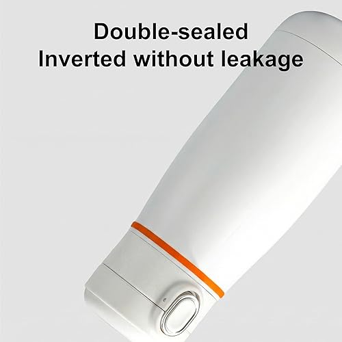 Miniatura 4 de Hervidor eléctrico portátil de acero inoxidable de 11.8 fl oz, caldera de agua caliente pequeña con calefacción inalámbrica para viajes, camping,