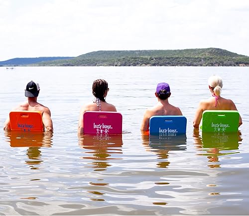 Miniatura 7 de TRC Recreation 8602125 Lazy Bunz 35 pulgadas de largo adulto y niño confiable cómodo silla de montar espuma resistente al agua flotante asiento y