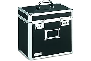 Vaultz Brand Lockable Storage Tote Box - Portable, 13.5 x 13.25 x 10.5 Inches