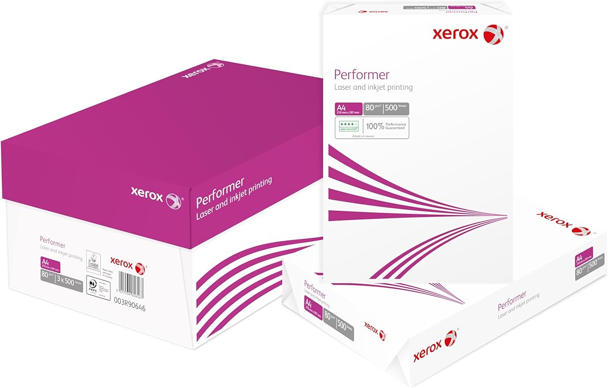 Xerox Performer PEFC Printer Paper A4 80gsm (210x297mm) - Box 1500sh (3x500sh)