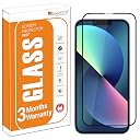 OpenTech® Military-Grade Premium Tempered Glass Screen Protector for iPhone 13/13 Pro / 14 / 16e / 17e with Edge to Edge Coverage - Case Friendly, Anti-scratch and Bubble free installation kit gallery image