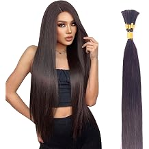 V Light Hair Extension Kit Hair Bulk, 18" 20" 22", 100 grams, Double Drawn,10 Bundles,100% Human V-light Bulk Hair Extensions #1B Black #613 blonde. #1b 100g, 20inch