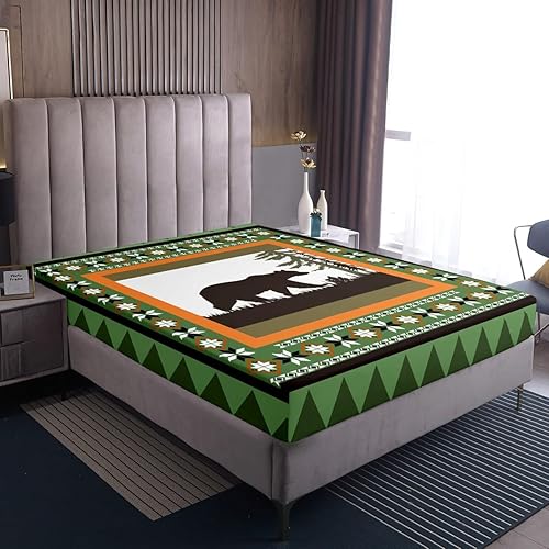 Vista 33 de Erosebridal Sábanas rústicas de granja, sábanas de camping feliz, juego de sábanas para decoración de cámper para niños, adolescentes, mujeres