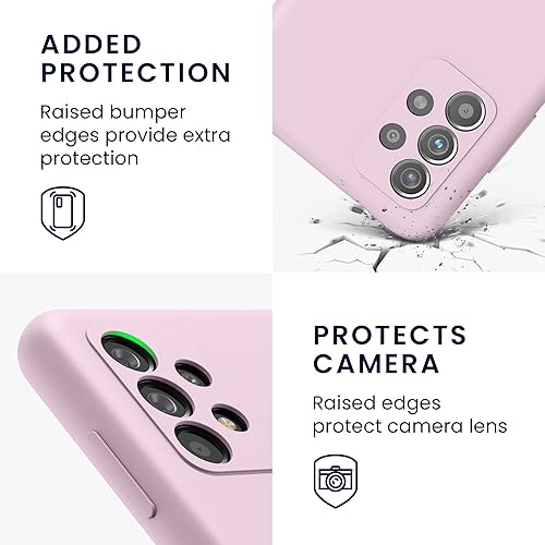 Miniatura 3 de kwmobile Funda compatible con Samsung Galaxy A52  A52 5G  A52s 5G - Funda de silicona TPU con acabado suave - Malva