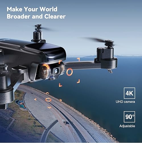 Miniatura 3 de Ruko Dron U11S con cámara para adultos de 4 K 40 minutos de tiempo de vuelo dron GPS FPV plegables para principiantes con video en vivo sígueme