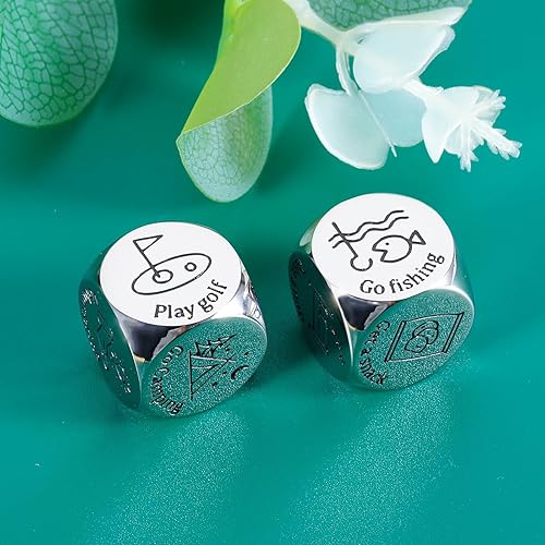 Miniatura 2 de 2 dados de jubilación, regalos de jubilación para mujer y hombre, regalos de jubilación para profesores, 11 aniversario, regalos de acero para