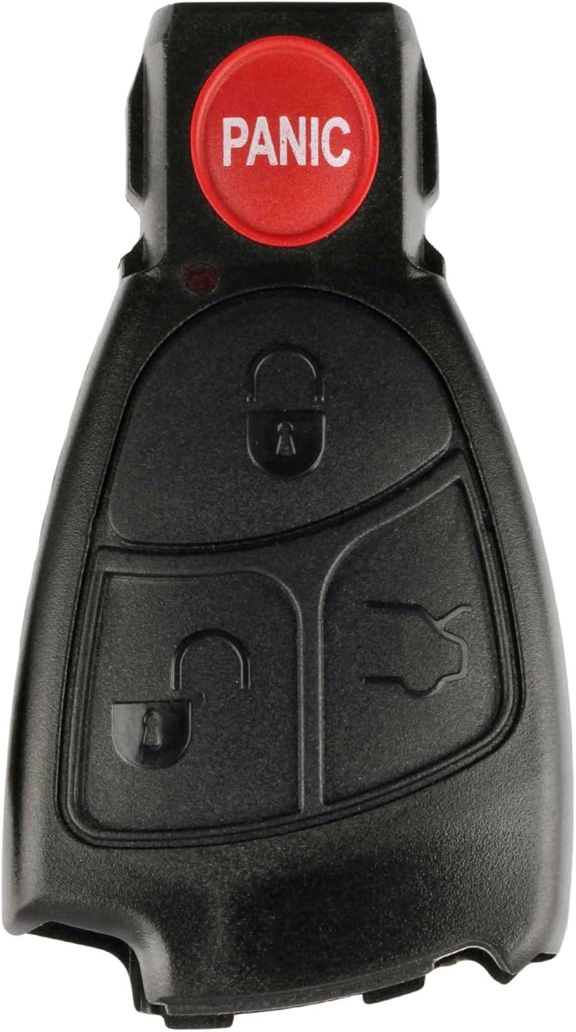 4-Button Key Fob Shell Case for Mercedes-Benz C300 E350 E550 ML350 GL450 S550 E320 | Replacement Keyless Entry Remote Case (2008-2012)