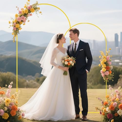 Miniatura 6 de OMKSIH Funda de arco rosa de 4 pies para arco de boda, fundas ajustadas de elastano para soporte de arco de globos, cubierta de telón de fondo para