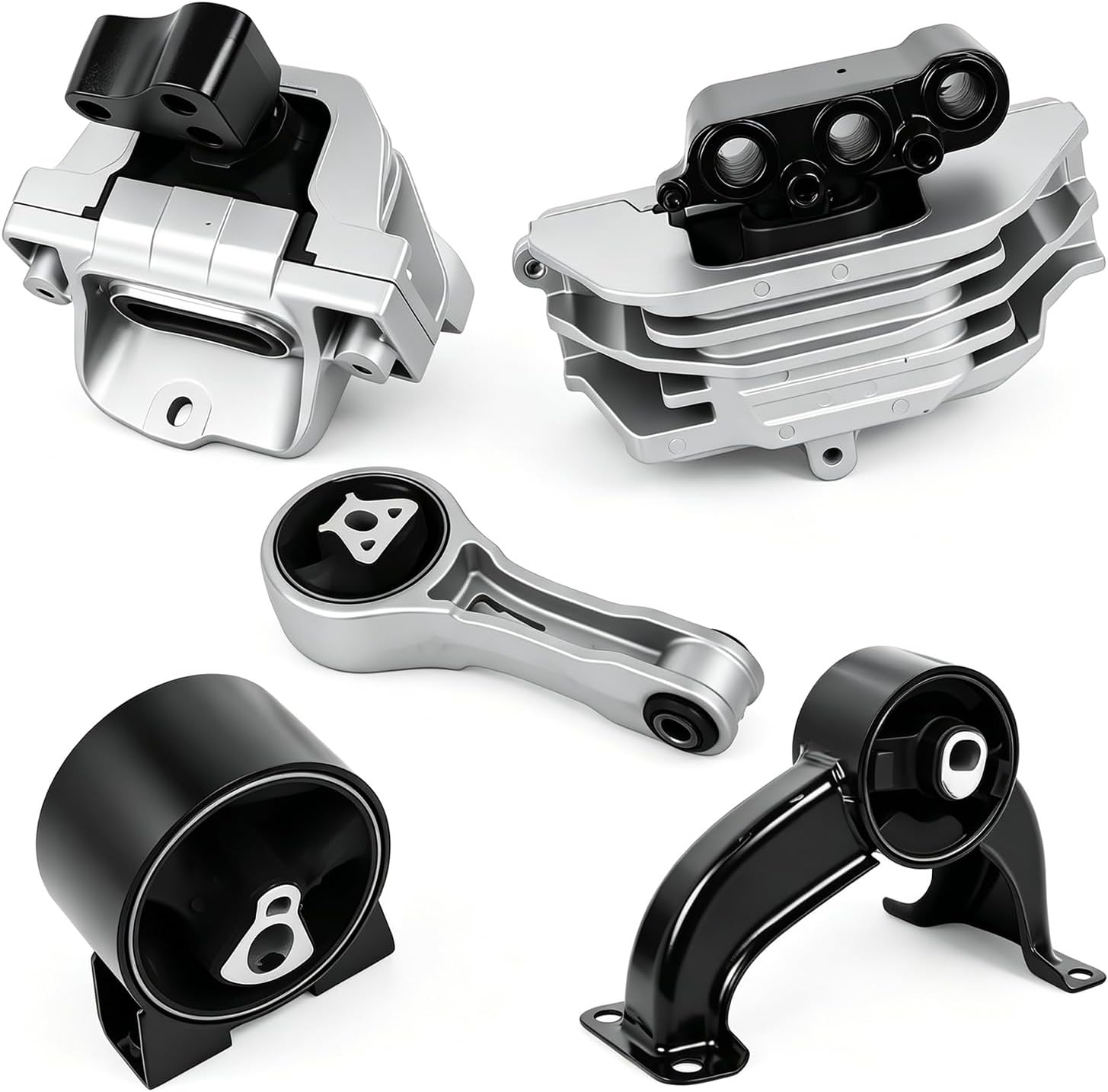 5Pcs Engine Mount Kit, Compatible with Chrysler 200 2011-2014 L4-2.4L 6 Speed (Automatic transmission only), Replace# A5686 A5420 A5465 A5687 A5754