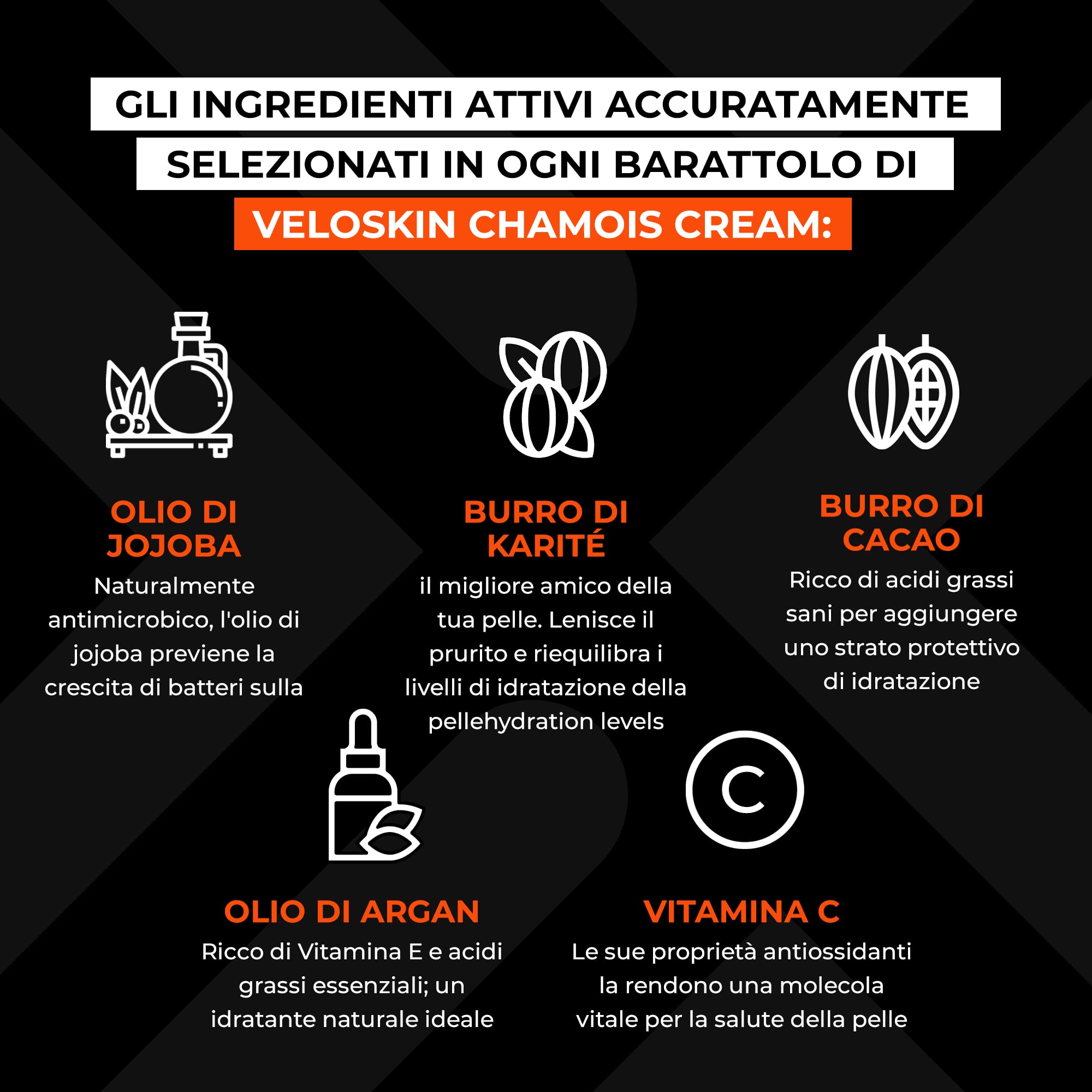 Crema premium Chamois Cream di VeloSkin per ciclisti | Antisfregamento, con ingredienti vegan di origine naturale - Pensata dai ciclisti, ideale per uomo e donna (150 ml)