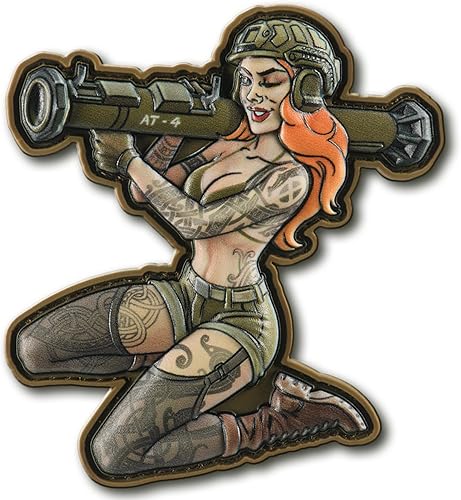 Miniatura 13 de M-Tac Morale Patch Tactical Girl - Parche militar táctico de PVC con cierre de gancho en la parte trasera - Parches para chaleco, mochilas, Tatuaje 5