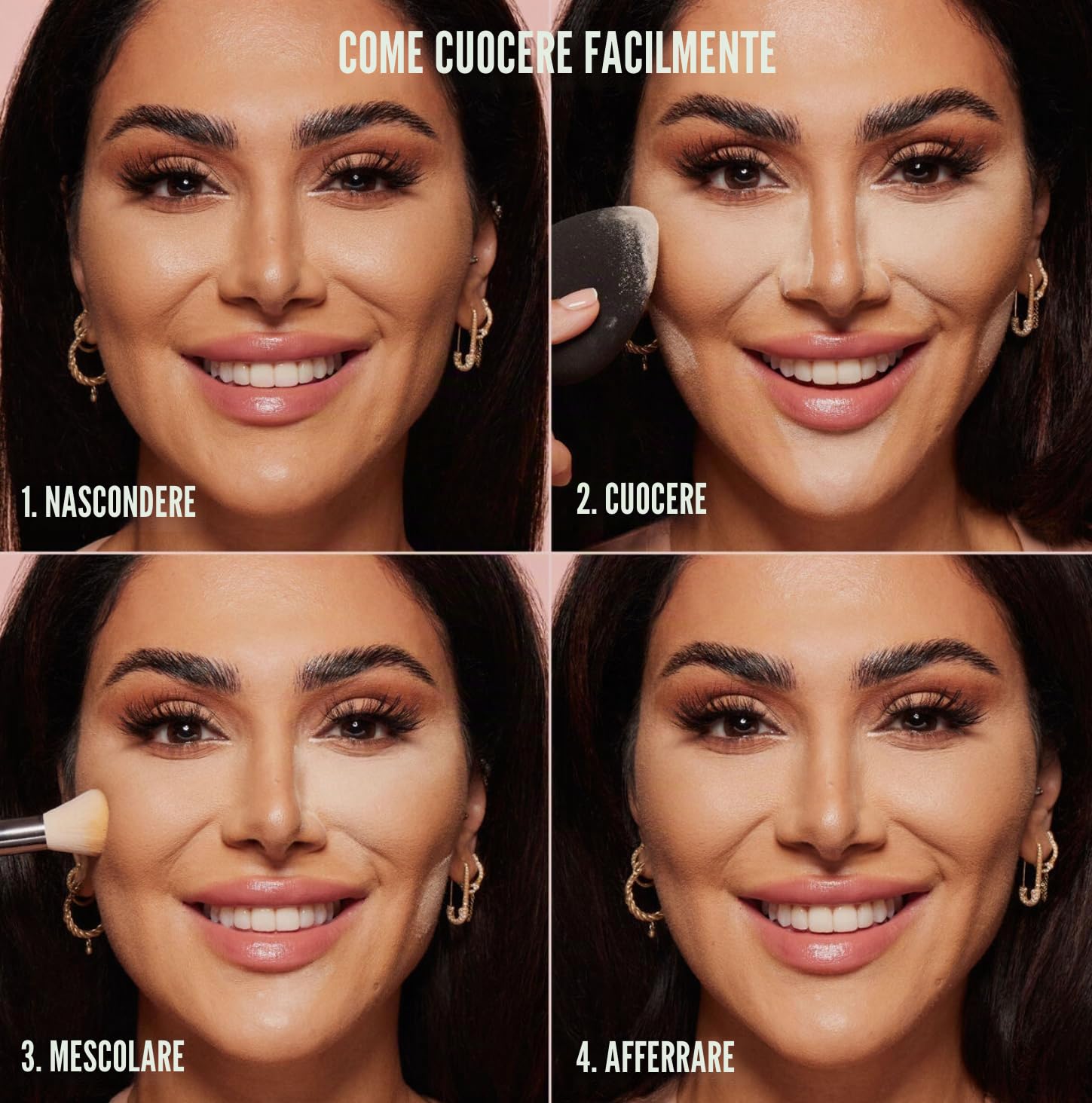 HUDA Beauty Mini Easy Bake Cipria in Polvere Libera per Cottura e Fissaggio Banana Bread