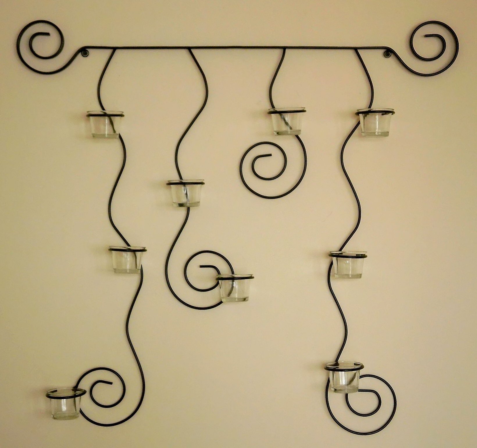 DanDiBo Wandteelichthalter LYSA Wandkerzenhalter Metall 74 cm Teelichthalter Kerzenhalter