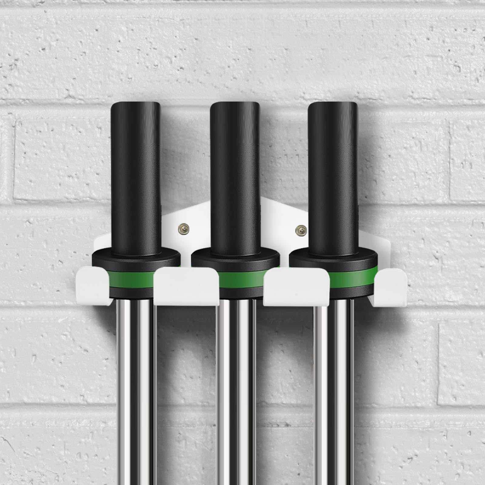 Support pour Haltères, Support Porte Mural pour Barre d'Haltères, Gancio da Parete per Bilanciere Verticale, Support Mural pour Haltères Olympiques, Rack de Stockage pour Barbell Bar