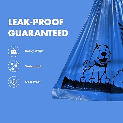 Miniatura 5 de Gorilla Supply 1000 Dog Poop Waste Bags with Dispenser and Leash Tie Eco-friendly Leak-Proof Water-Proof Durable and Strong Unscented EPI technology