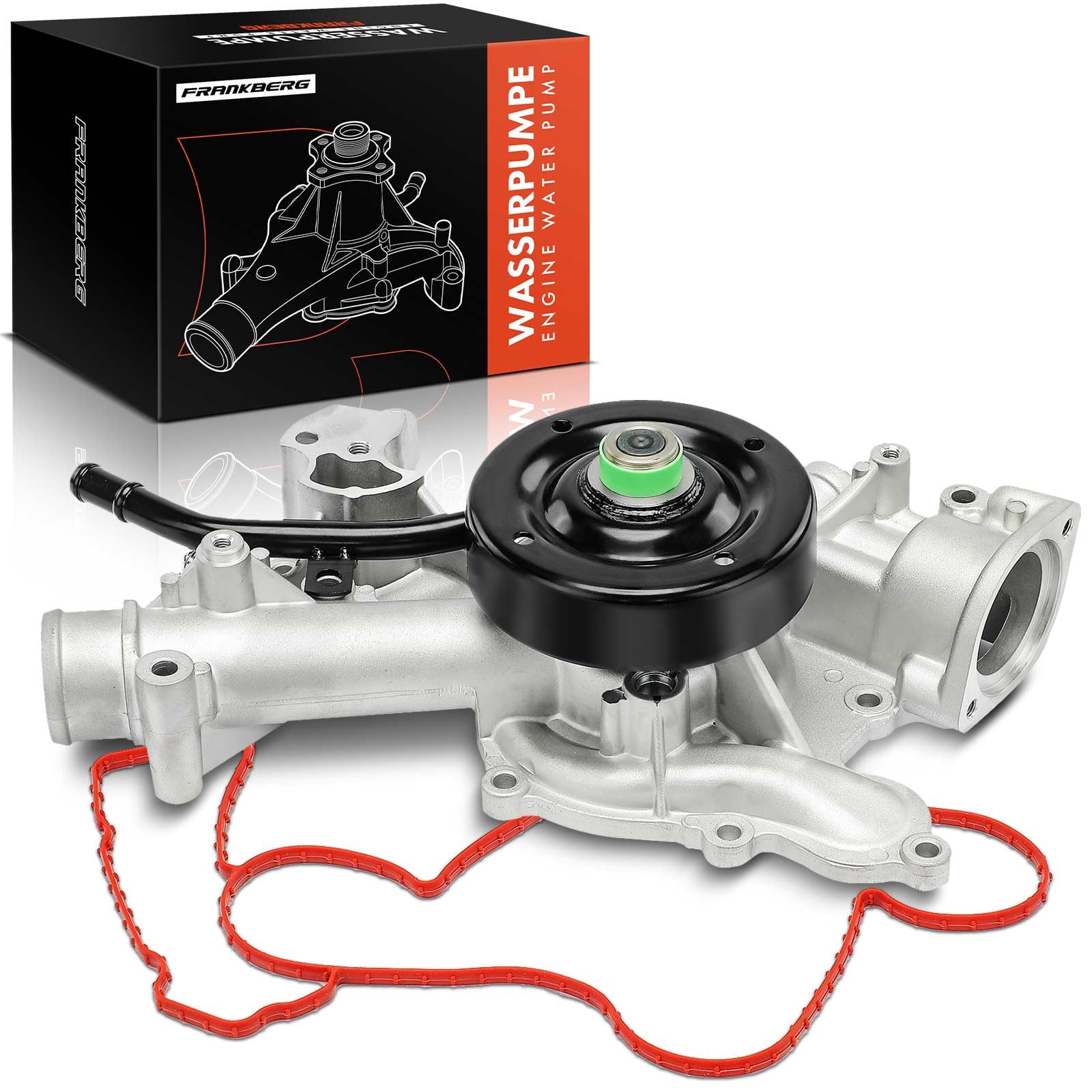 Frankberg Pompa dell'acqua con guarnizione e anello di tenuta AW7168 | Compatibile con: Ram 3500 Extended Crew Cab Pick-up, RAM 3500 Crew Cab Pick-up, Ram 2500 Pick-up D1 DC DH DM DR