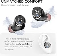 Vista 5 de TOZO Auriculares inalámbricos T10 Bluetooth 5.3 Auriculares inalámbricos T10 Negro Auriculares inalámbricos Bluetooth 5.3 Auriculares gris mate