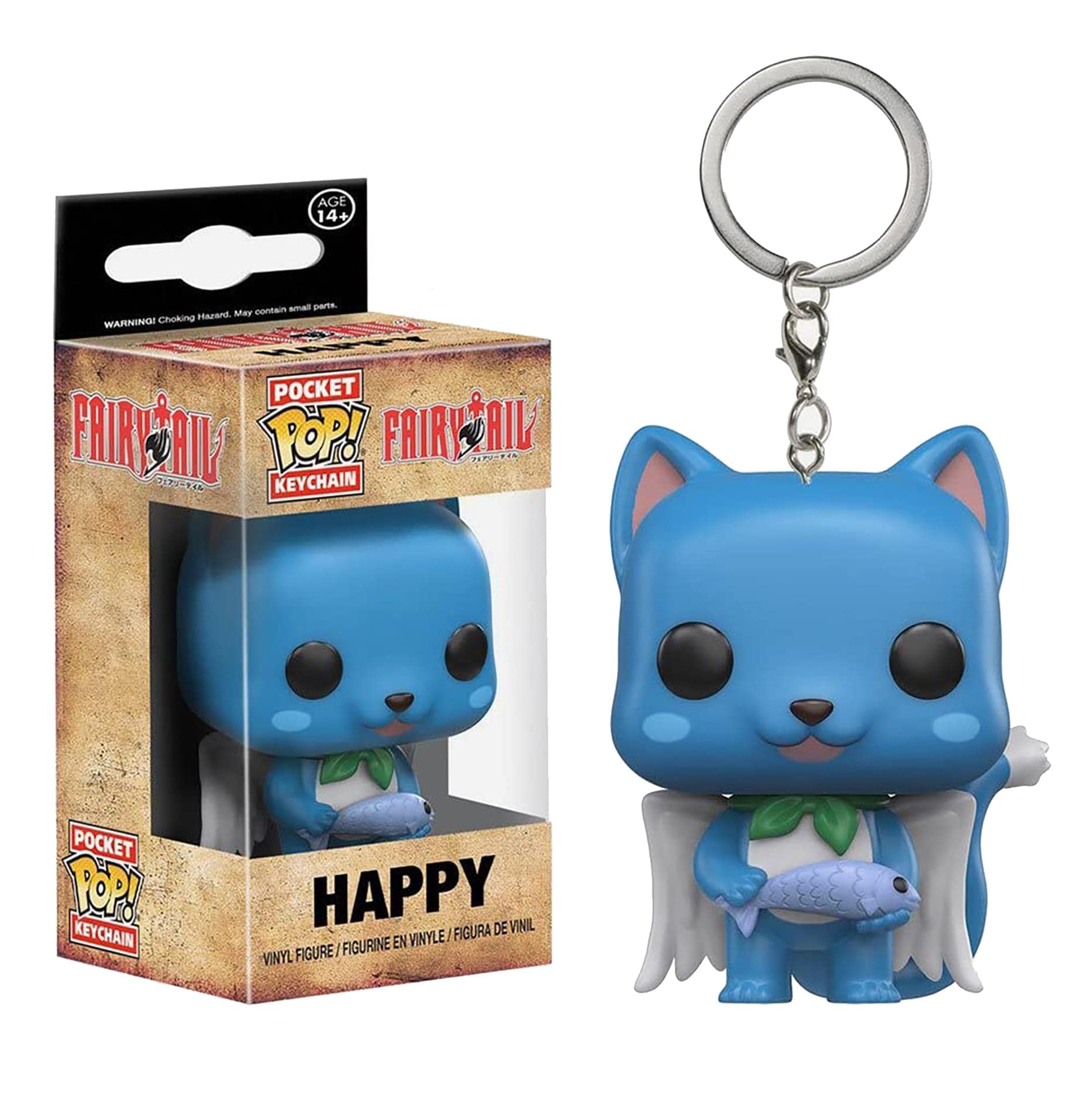 Amazon.com: Funko Fairy Tail-Happy Pocket POP Keychain : Clothing