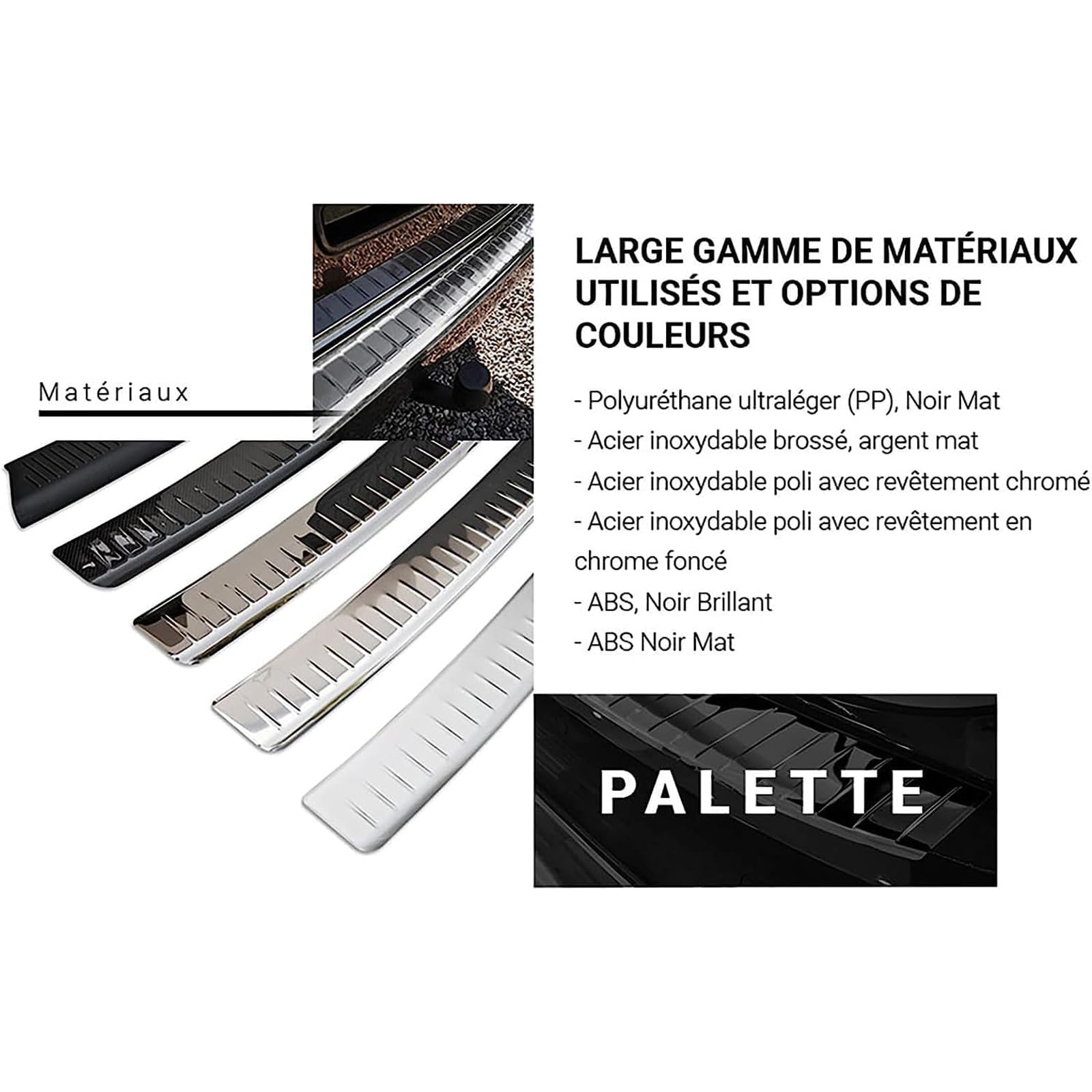 Protezione Paraurti Posteriore In Acciaio Inox Cromato Per Fiat 500 X (dal 2014), Anti-graffi, Con Nastro 3M