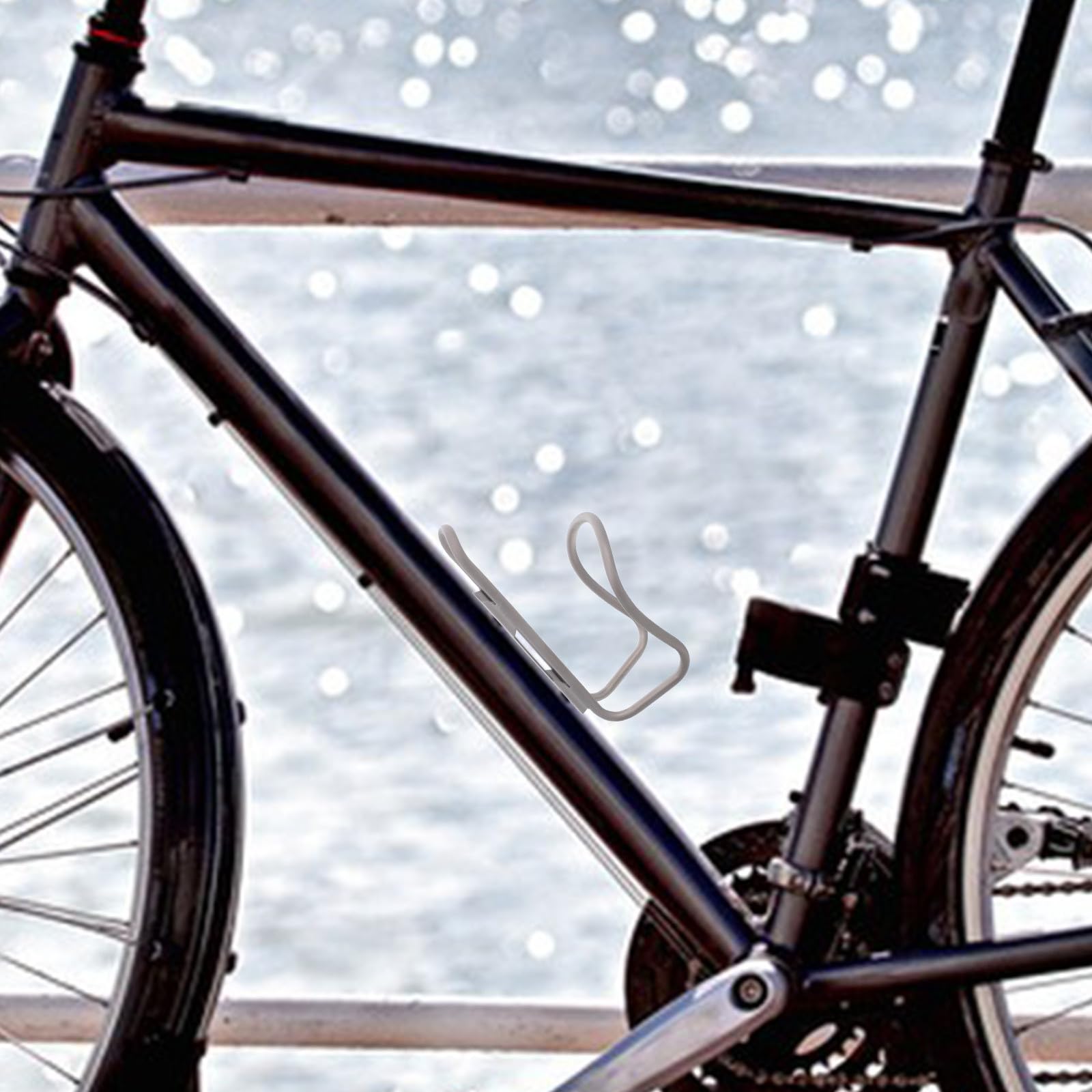 Portaborraccia per Bicicletta in Lega di Titanio per Bici | Compatibile Borraccia e Tazza, Uso su Strada o Mountain Bike, Operazione Ergonomica