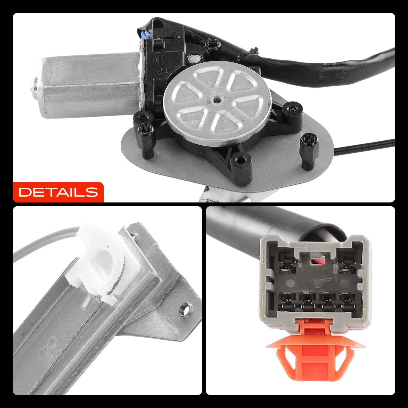 Frankberg Alzacristallo Meccanismo alzacristallo Elettrico con Motore 6 poli Anteriore sinistro senza piastra 4/5-Porte Compatibile con J.a.z.z II GD G.E2 G.E3 Replace# 72250SAAG03