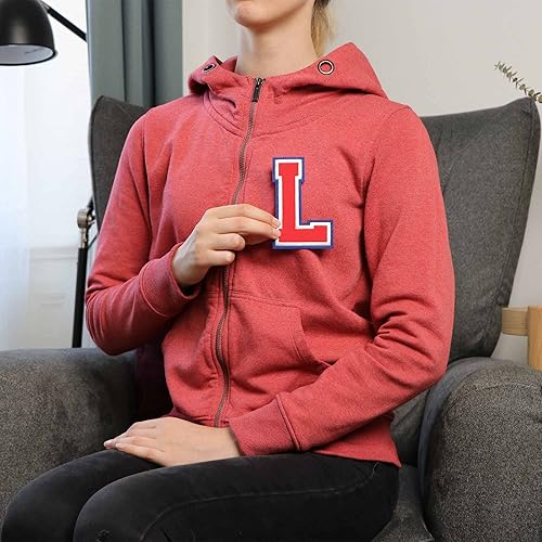 Miniatura 155 de Parches de letras termo-adhesivas de alta calidad – Lindas letras para ropa – Parche universitario para ropa – Letras bordadas de 4 1/2 parches