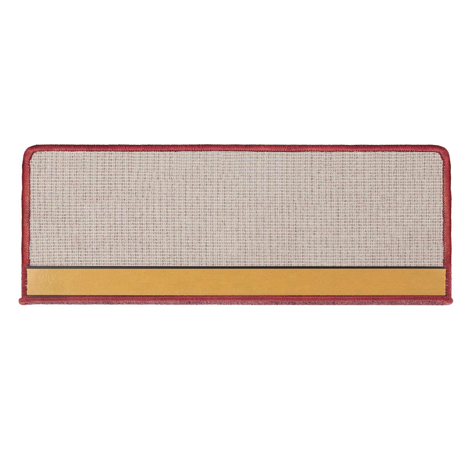 casa pura Stufenmatte Dynasty Velours - Halbrund oder eckig - In 7 Farben (Stufenmatte rechteckig1 Stück, Rot)