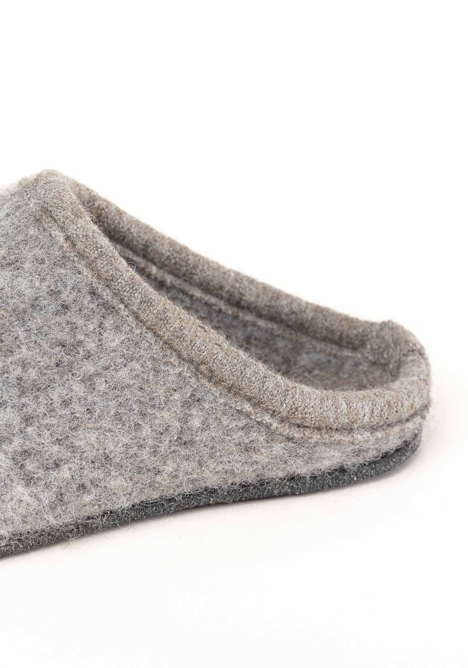 Gottstein Filz-Hausschuh ALP-COMFORT NATUR - Damen & Herren Pantoffel aus seltenen Wollen