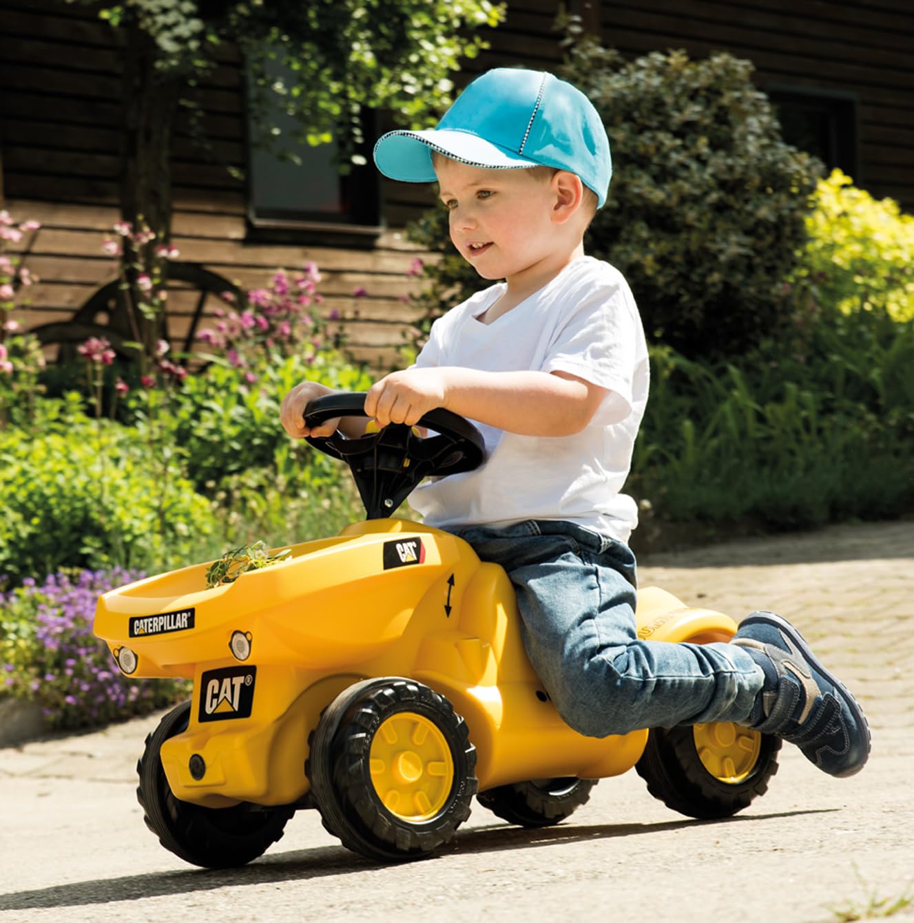 rolly toys 132249 |Dumper CAT | Minitrac Tractor with Squeaky horn,63 x 30 x 41 cm - Image 3