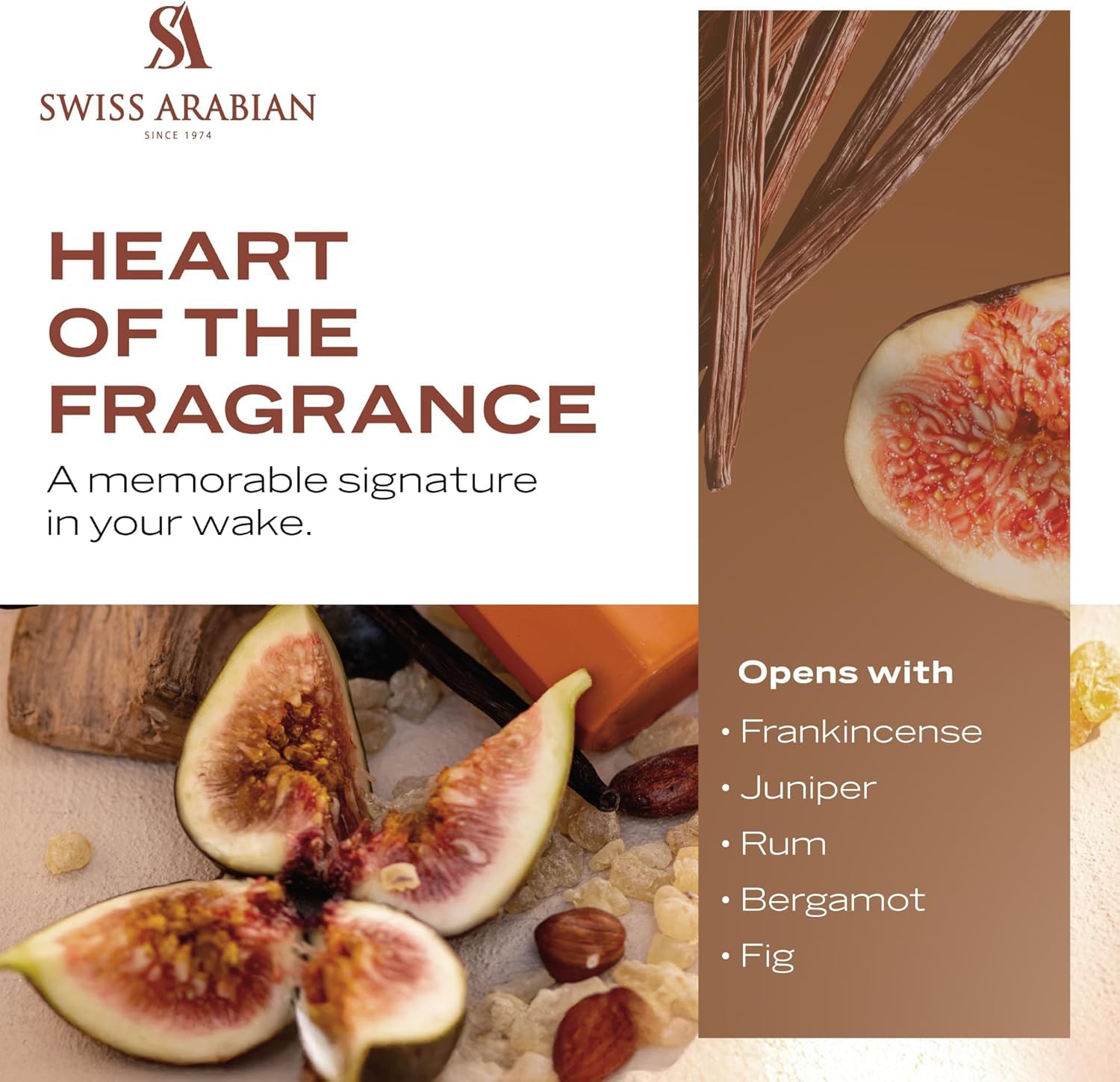 Swiss Arabian Incense 01 Extrait De Parfum Unisexe 50ML - Une fusion mystique d'encens fumé, de bois chauds et d'élégance épicée - Parfum boisé-épicé enchanteur