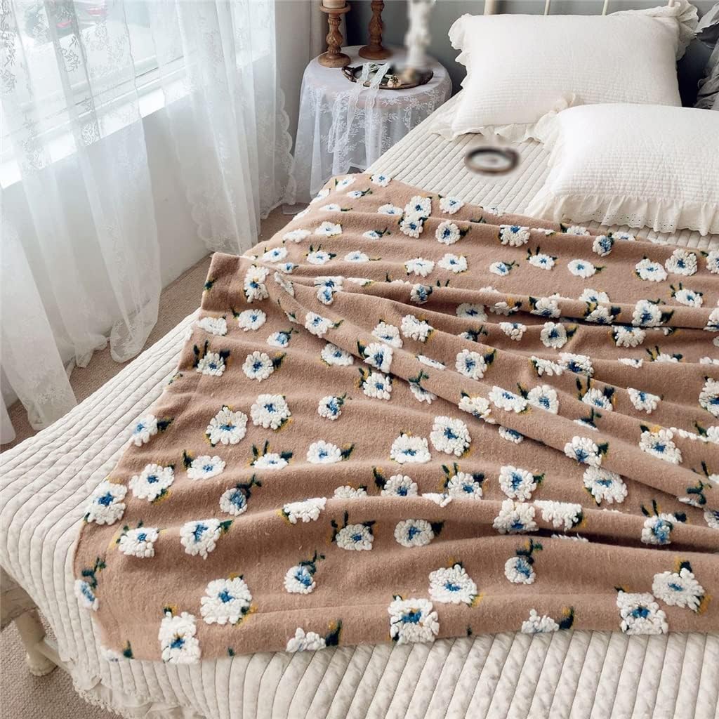 ミモザ柄フリースブランケット Velve couture ミモザ柄フリースブランケット Velve couture