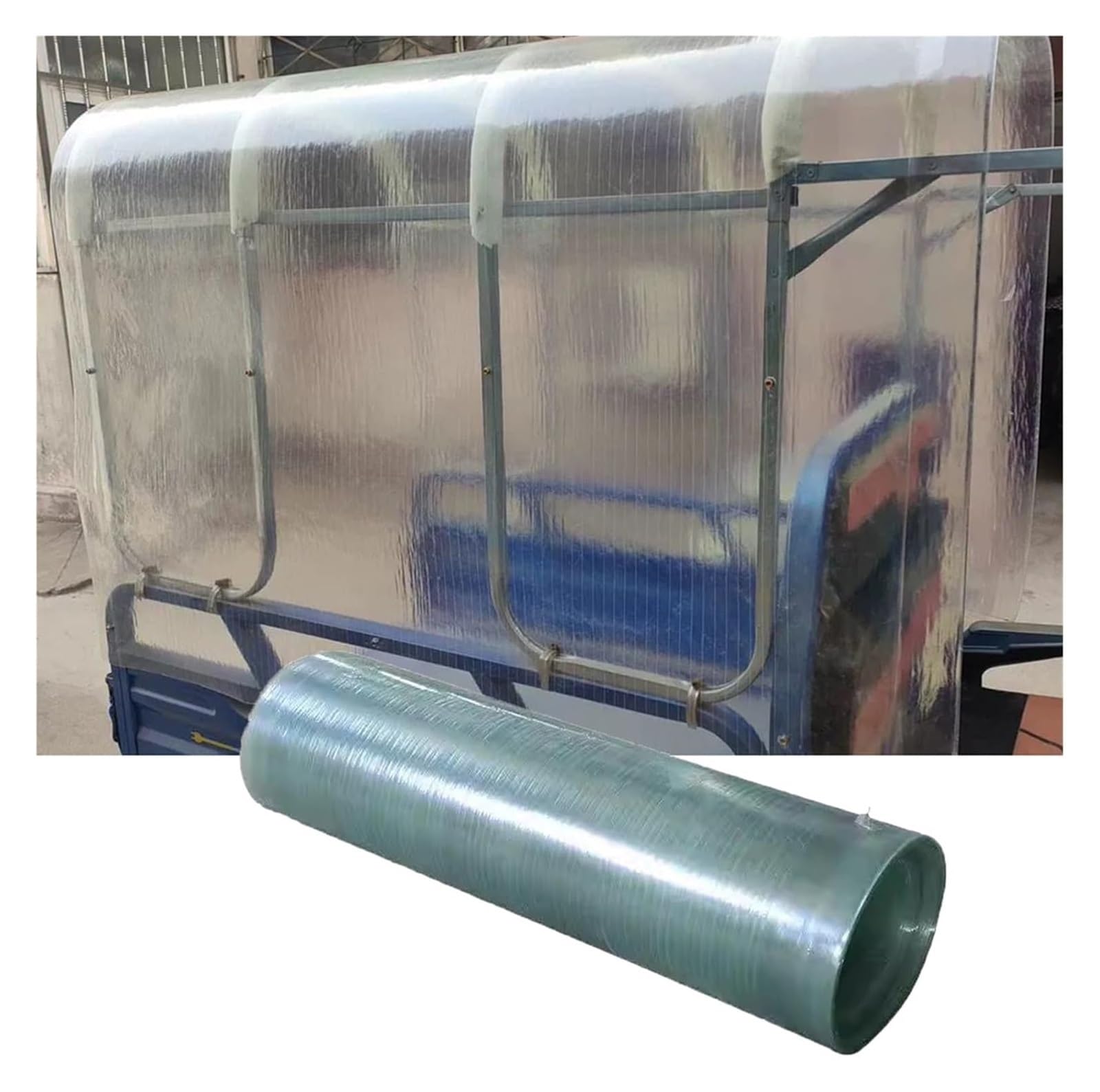 Hoja De PláStico AcríLico Transparente Lámina De Policarbonato For Techos, Paneles Aislantes Resistentes A Impactos For Invernaderos, Balcones, Ventanas, Vallas Decorativas Seguras(1x5m)
