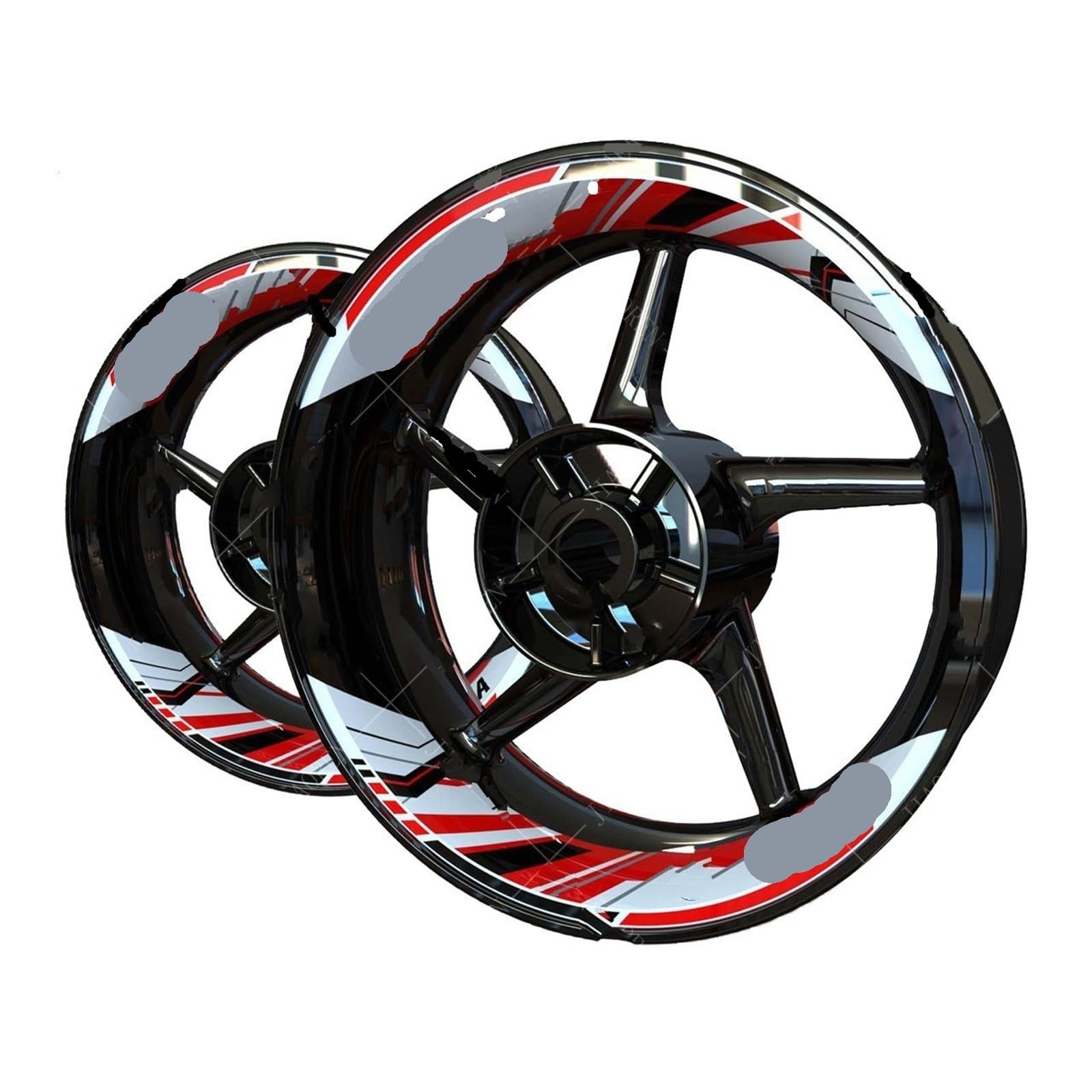 Moto Llantas Para Ya&maha Juego Calcomanías Vinilo Llantas Motocicleta Moto Scooter Pegatinas