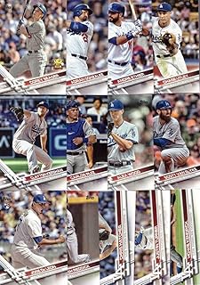 2017 Topps Series 1 Los Angeles Dodgers Baseball Card Team Set - 13 Card Set - Includes Corey Seager, Justin Turner, Adria...