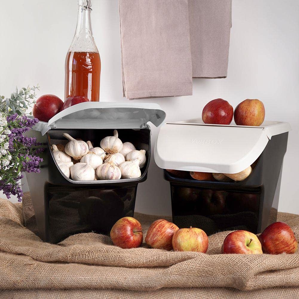 Set De Boîtes De Rangement Pour Pommes De Terre Avec Pot à Oignons