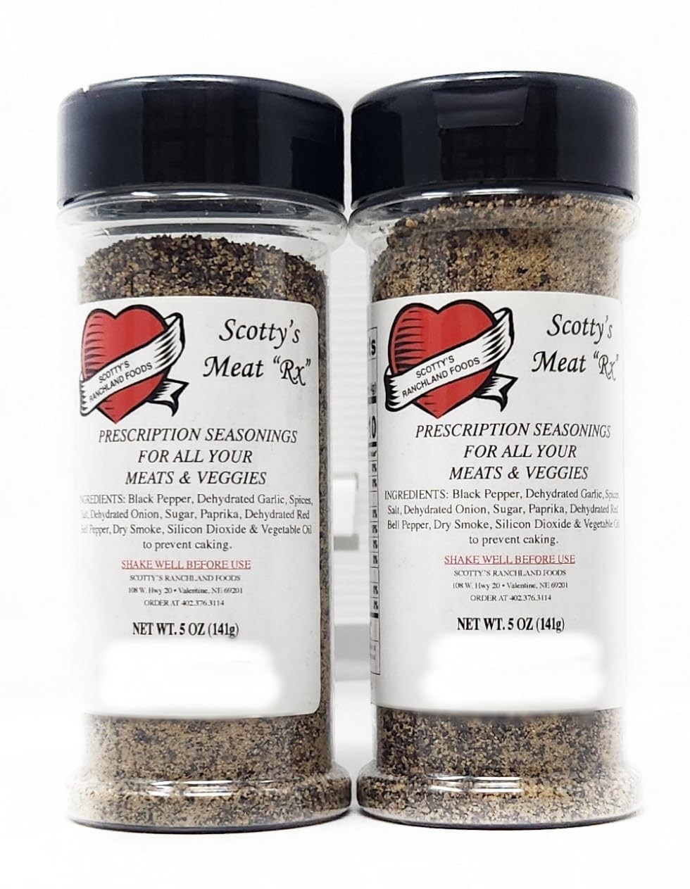 2 pack All purpose Seasoning Scotty Prescription Rx Spice Rub 5oz