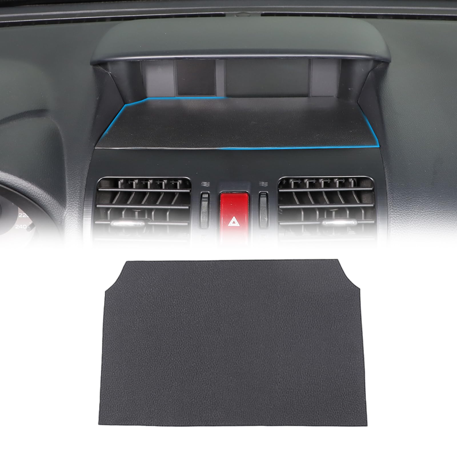 TumukiwCar Dashboard Pad Auto Dashboard Mats Suitable for Subaru Forester 2013-2018 Dashboard Cover Mat Car Dashboard Leather Mats (Black)